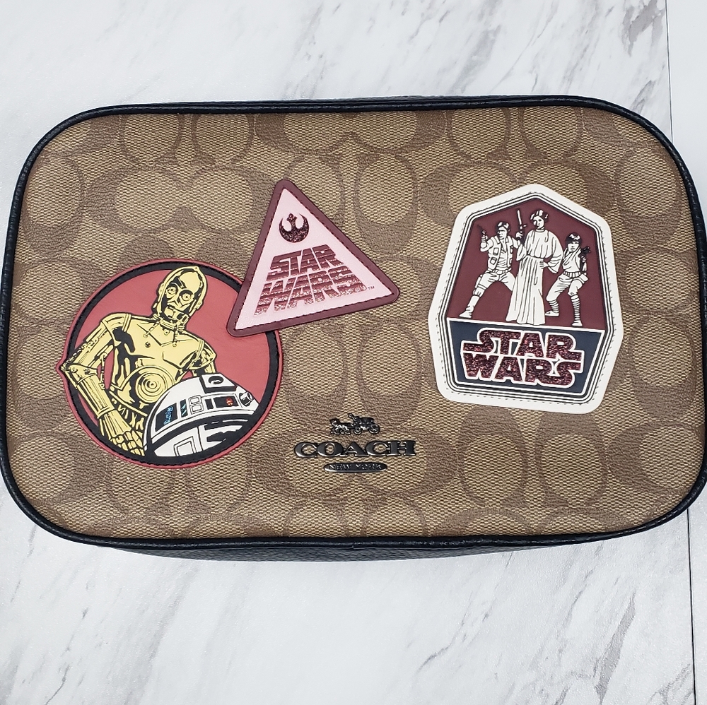 Coach Star Wars Jes Crossbody‎ Canvas Leather Purse - Picture 2 of 5